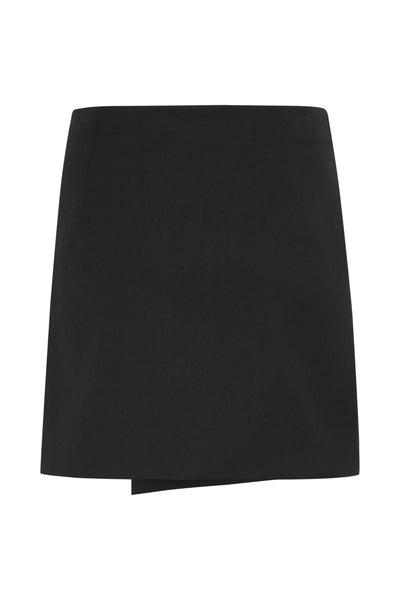 GZpaula melange MW wrap skirt Black - 10910495 Thumbnail