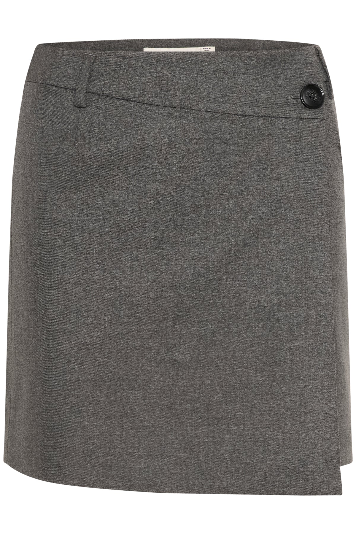 GZpaula melange MW wrap skirt Dark grey melange - 10910495