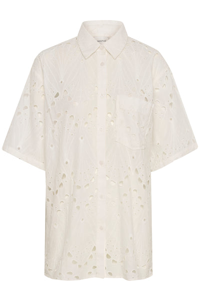 GZbaylor SS shirt Egret - 10910509 Thumbnail