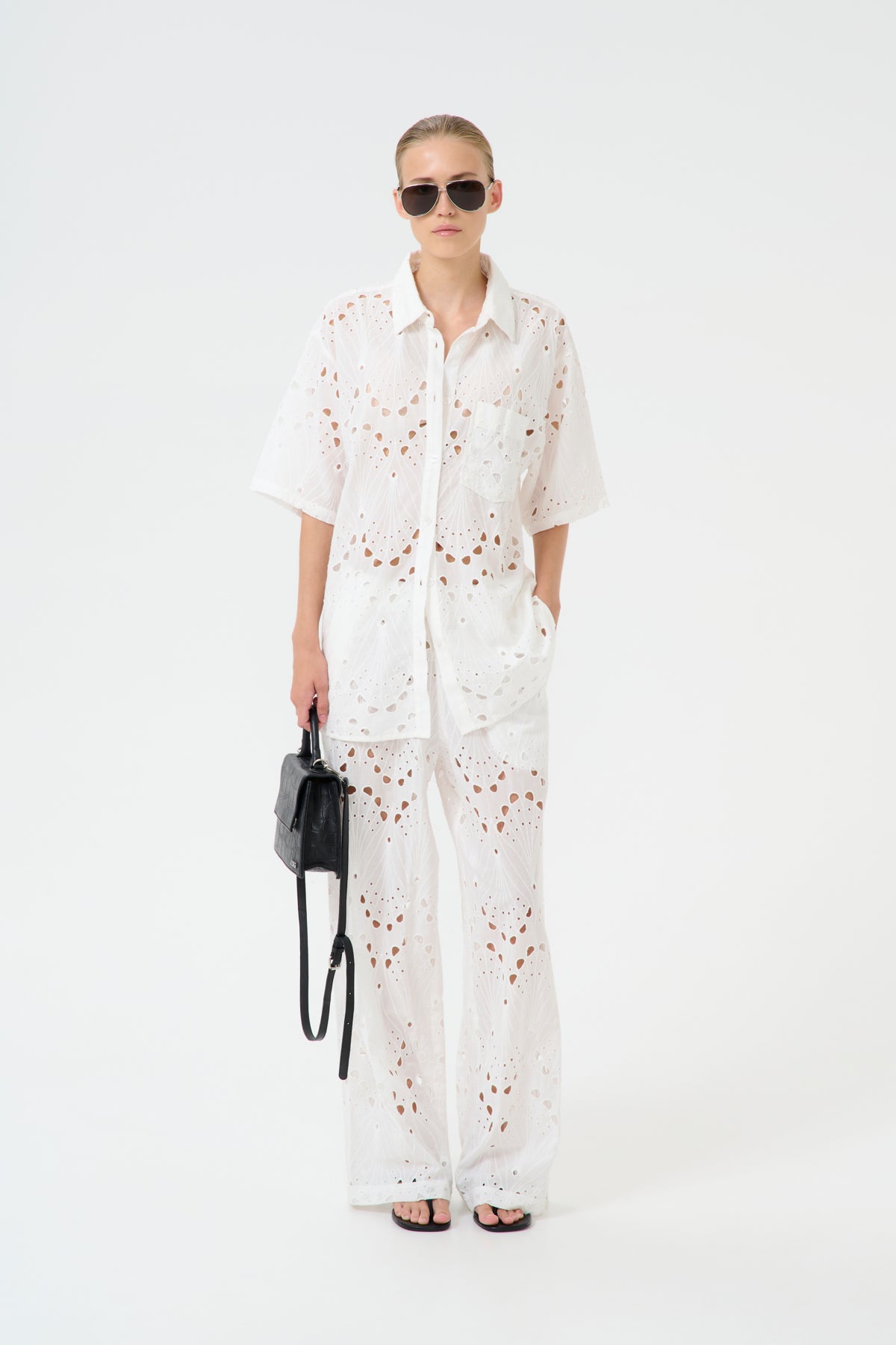 GZbaylor HW pants Egret - 10910510