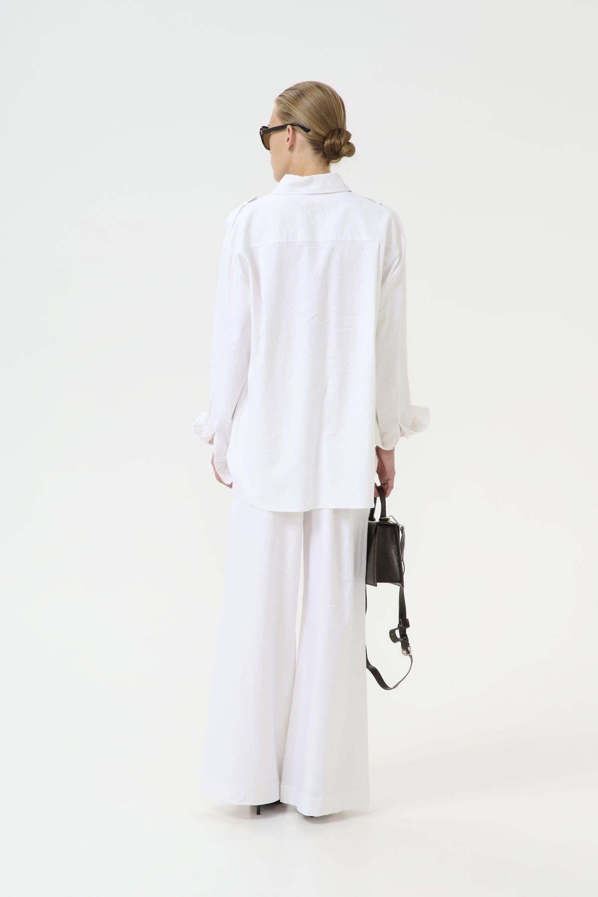 GZizza linen MW pants Bright White - 10910517