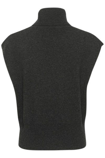 GZmanzi waistcoat Deep Graphite Melange - 10910532 Thumbnail