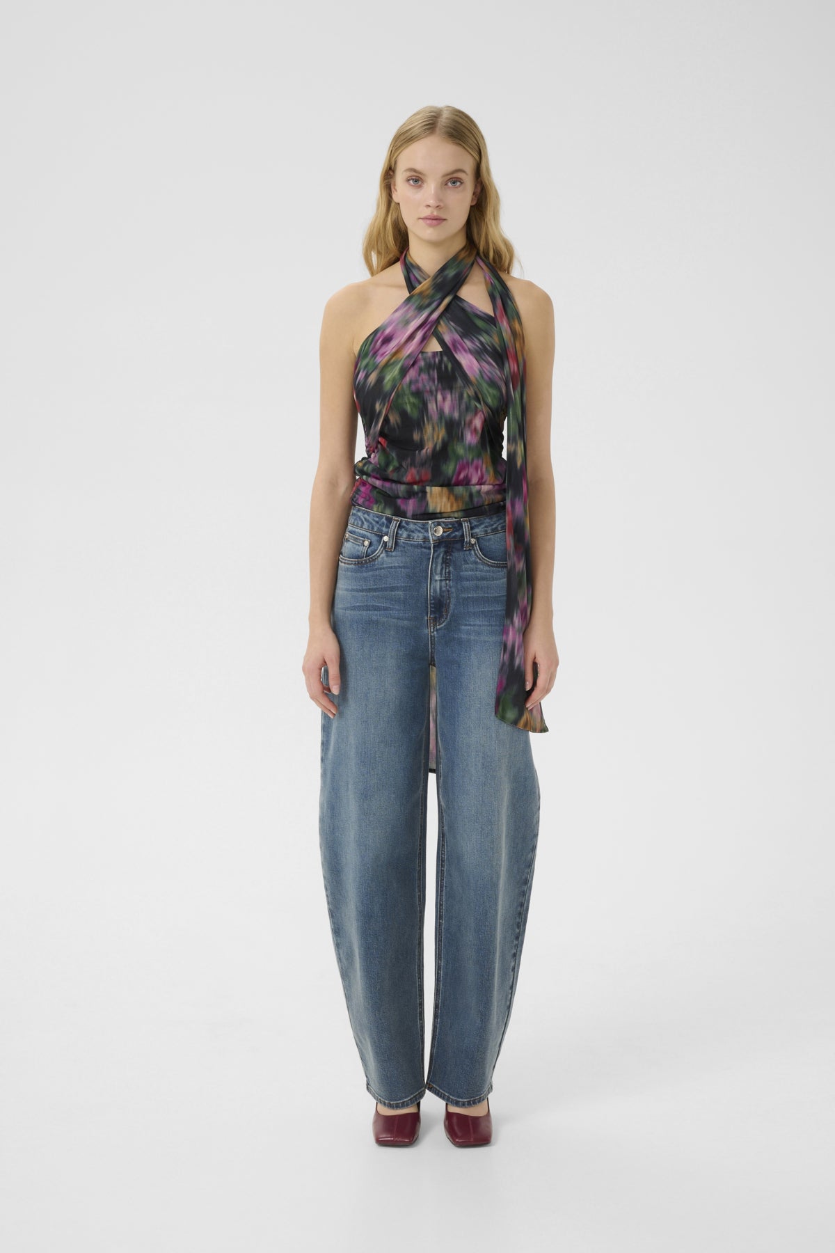 GZviva HW baggy jeans Vintage blue denim - 10910574