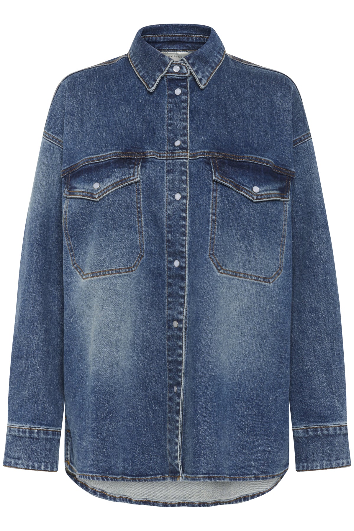 GZviva OZ shirt Vintage blue denim - 10910575