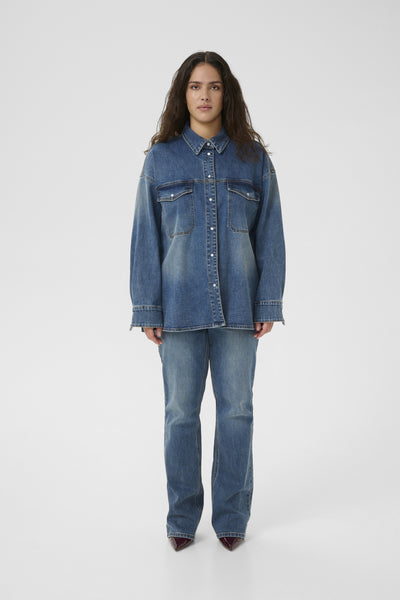GZviva OZ shirt Vintage blue denim - 10910575 Thumbnail