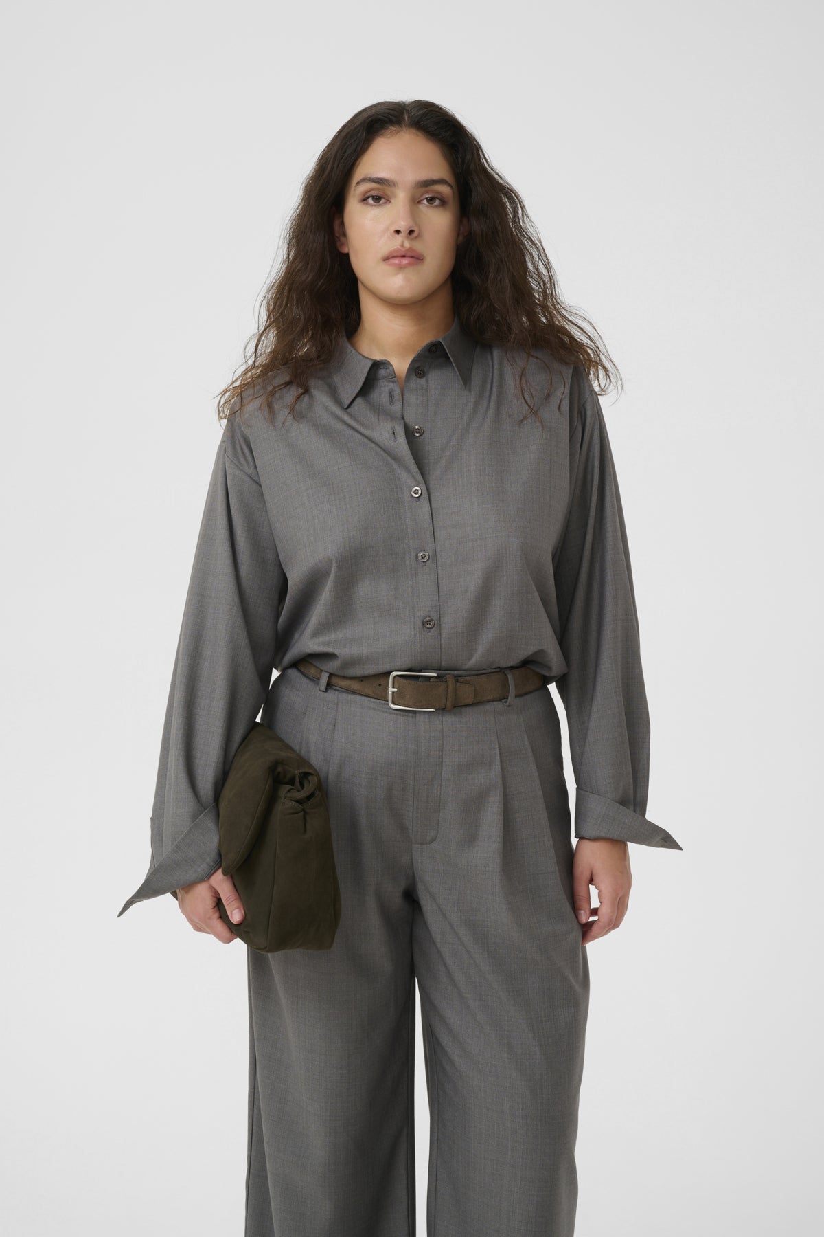 GZeffy shirt Dark grey melange - 10910621