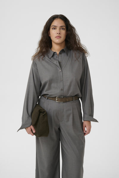 GZeffy shirt Dark grey melange - 10910621 Thumbnail