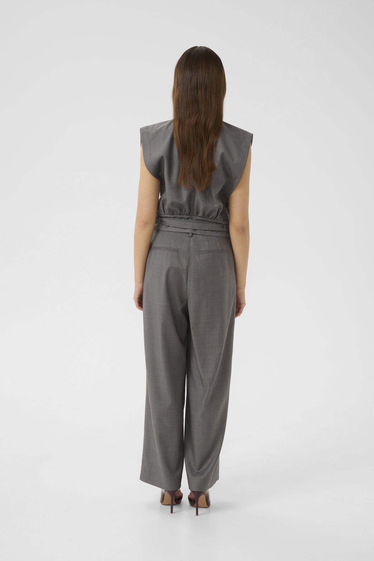 GZeffy HW pants Dark grey melange - 10910622