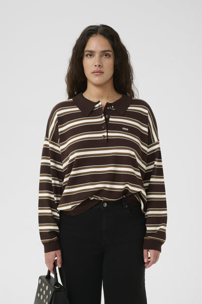 GZpaige polo pullover Mol‚/Dark Beech/Egret - 10910655 Thumbnail