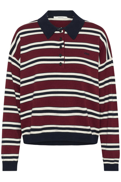 GZpaige polo pullover Cabernet/Skycaptain/Egret - 10910655 Thumbnail