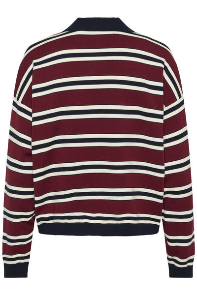 GZpaige polo pullover Cabernet/Skycaptain/Egret - 10910655 Thumbnail