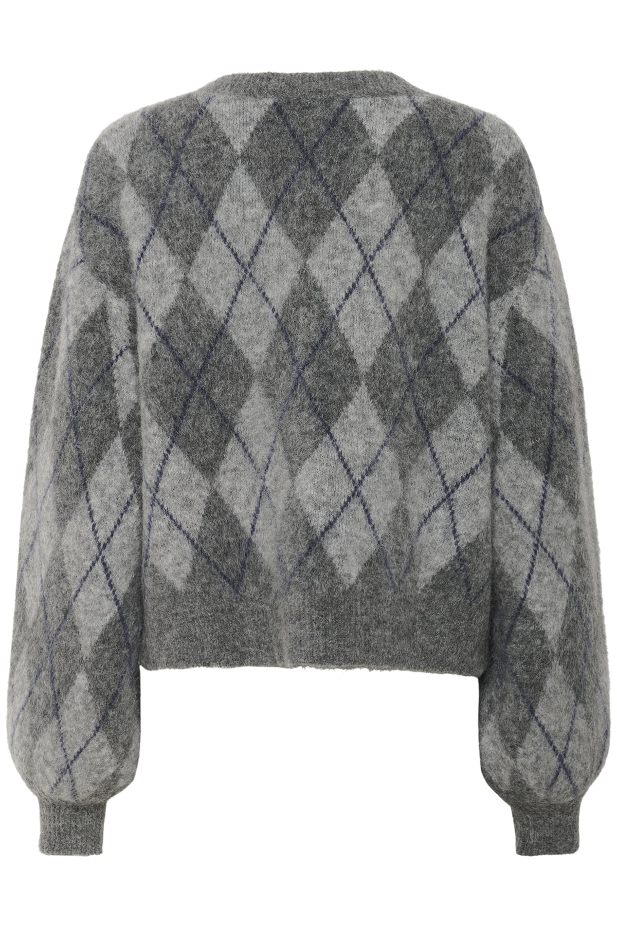 GZsasi cardigan Check Dark Grey/Grey/Blue comb - 10910660
