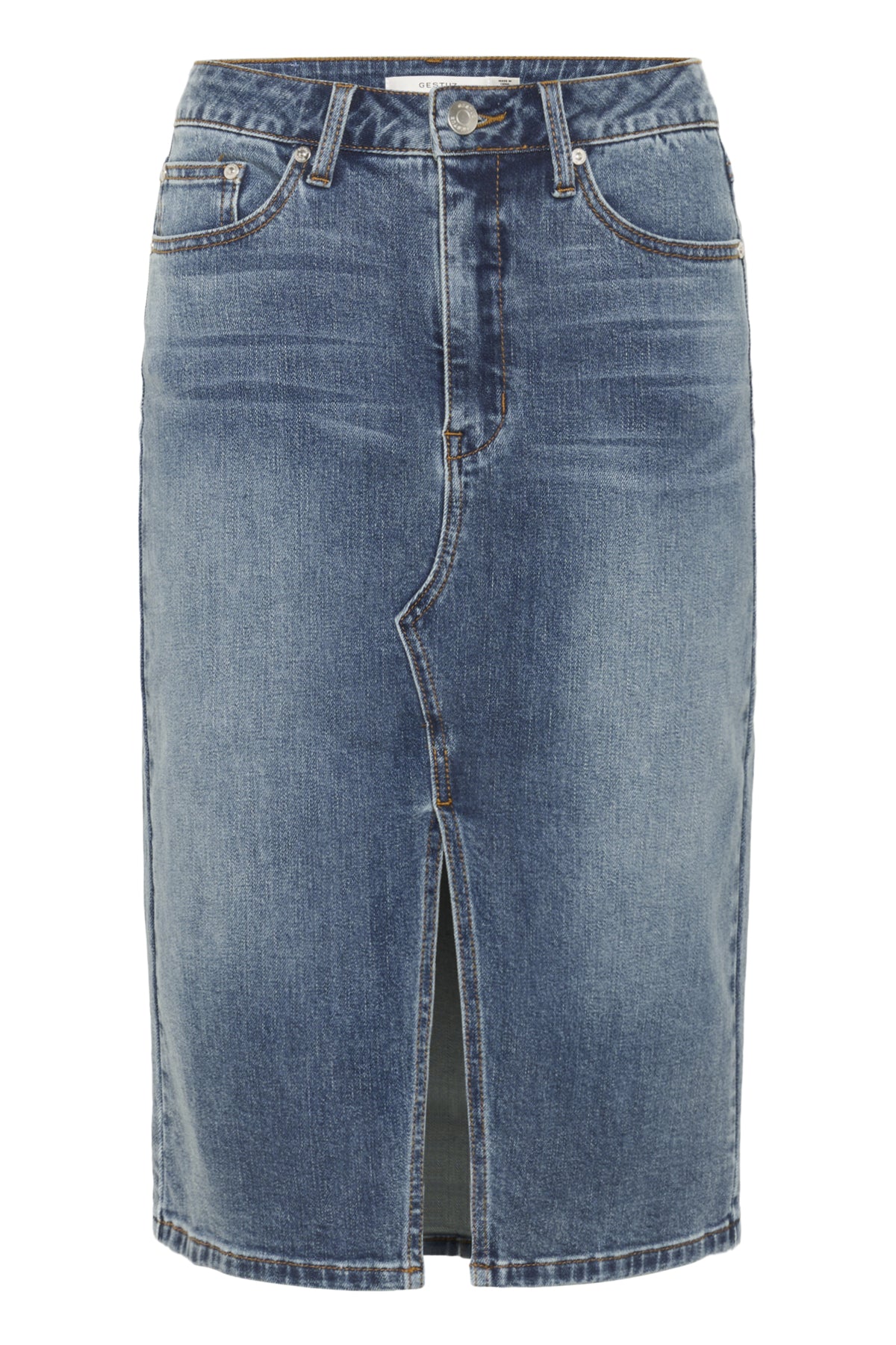 GZviva HW pencil skirt Vintage blue denim - 10910730