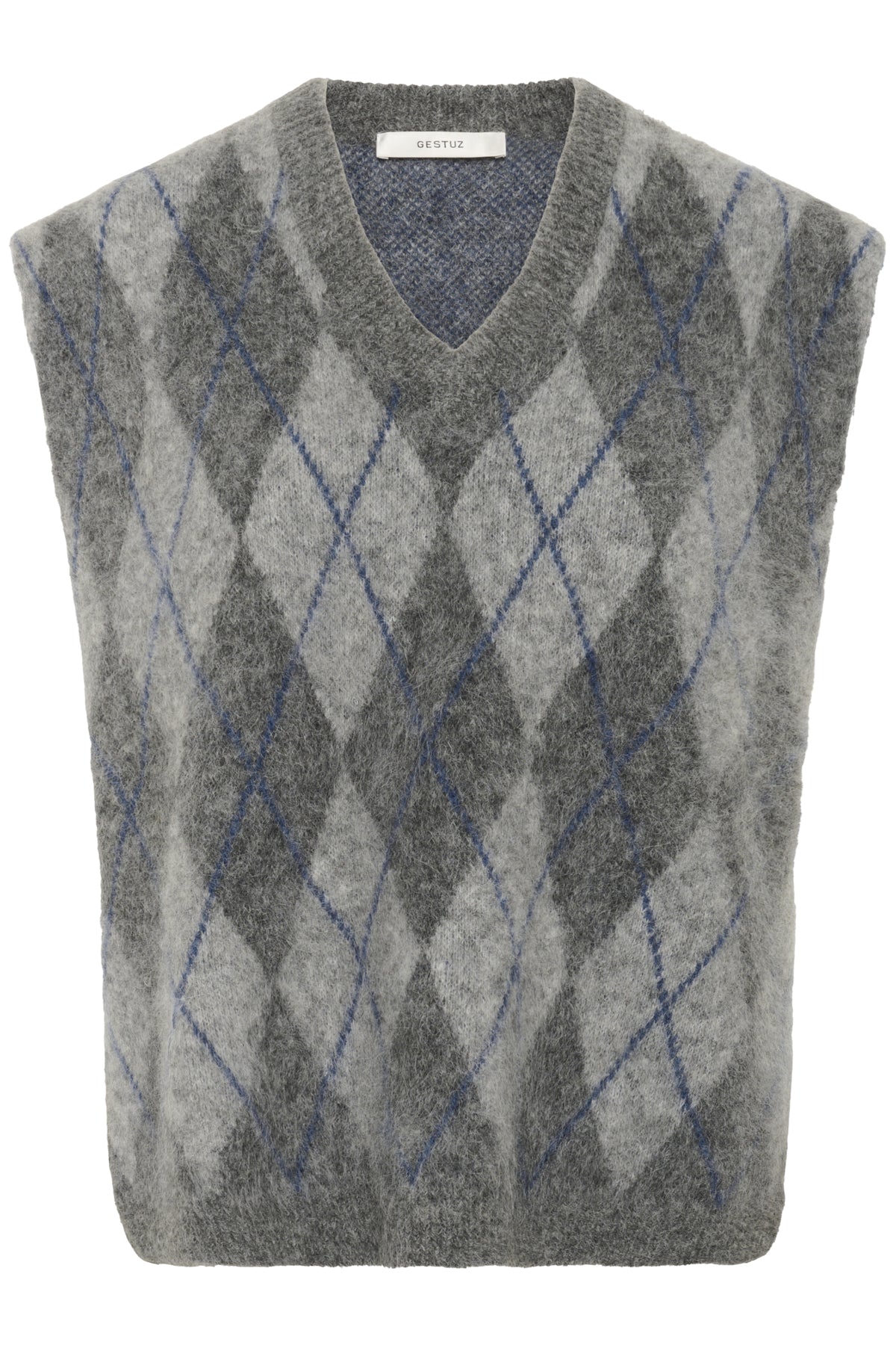 GZsasi vest Check Dark Grey/Grey/Blue comb - 10910731