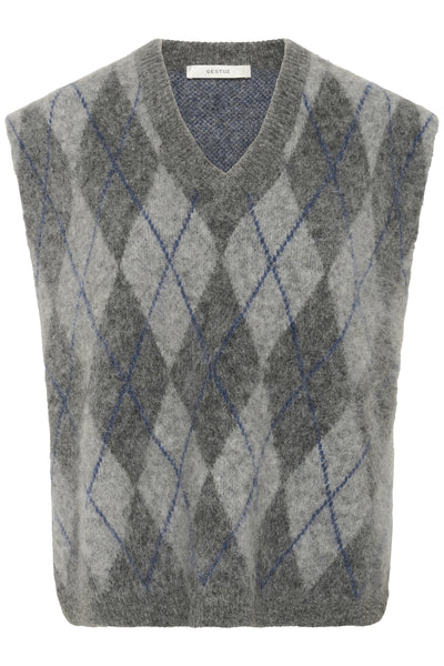 GZsasi vest Check Dark Grey/Grey/Blue comb - 10910731 Thumbnail