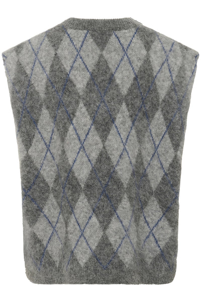 GZsasi vest Check Dark Grey/Grey/Blue comb - 10910731 Thumbnail