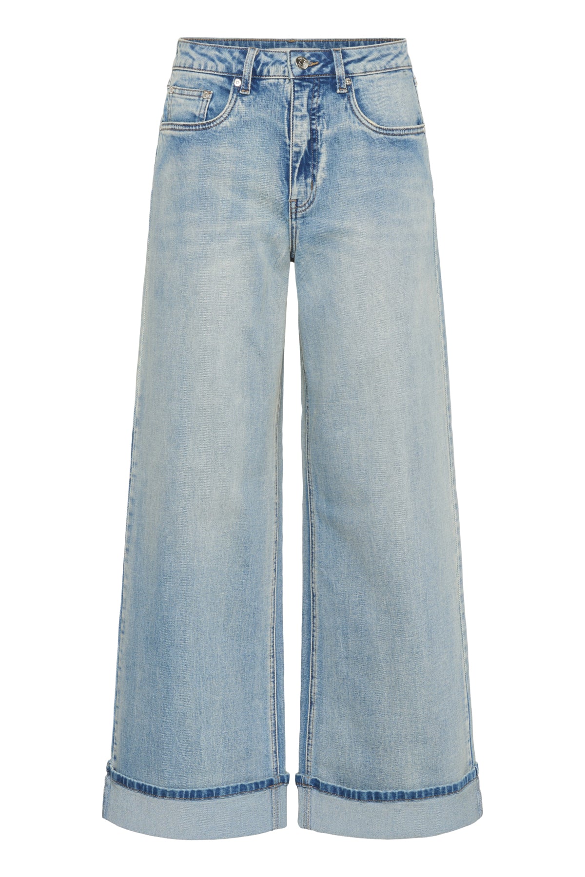 GZsara HW wide jeans Washed Blue - 10911124