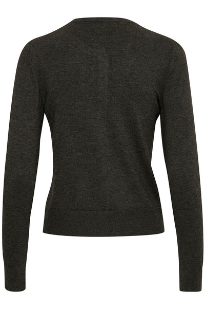 Rita Cardigan Dark grey melange - 30100784 Thumbnail