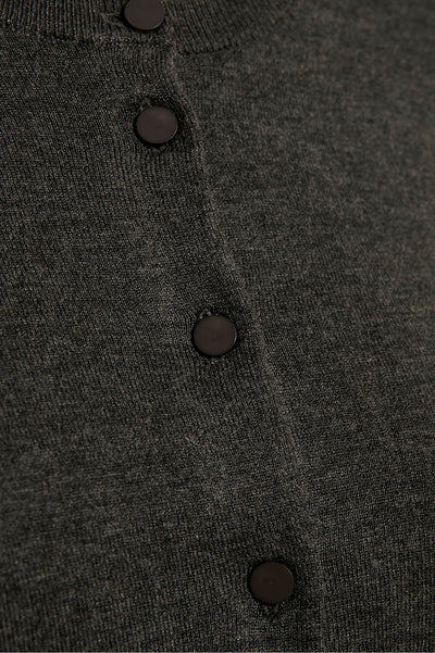 Rita Cardigan Dark grey melange - 30100784 Thumbnail