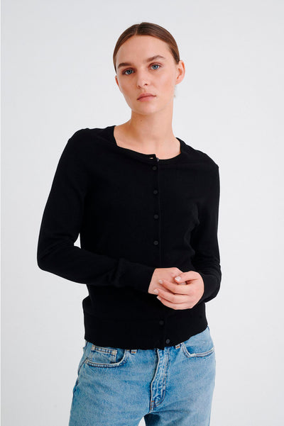 Rita Cardigan Black - 30100784 Thumbnail