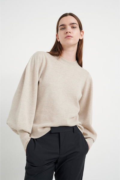 SammyIW Pullover Simply Taupe Melange - 30106080 Thumbnail