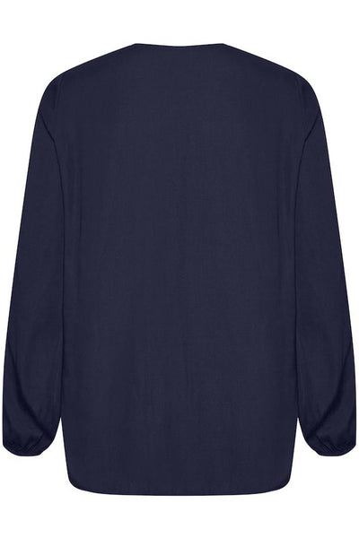 RindaIW Blouse Marine Blue - 30105766 Thumbnail