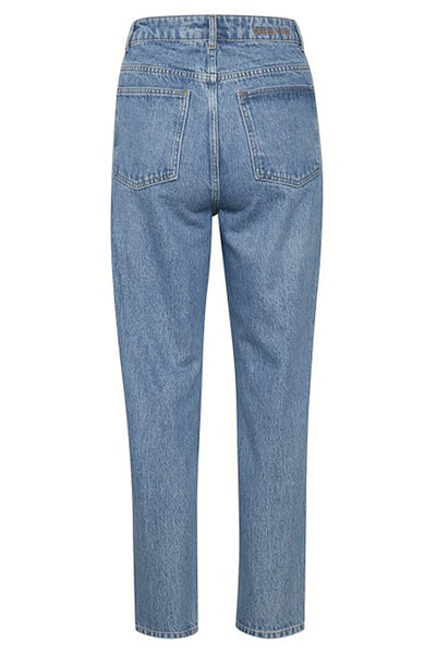 DenaGZ HW mom jeans NOOS Washed mid blue - 10905382 Thumbnail