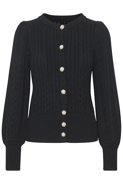 RawanGZ collar cardigan Black - 10905506 Thumbnail