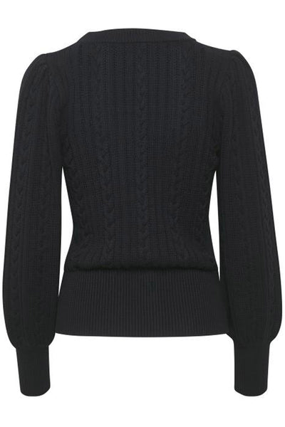 RawanGZ collar cardigan Black - 10905506 Thumbnail