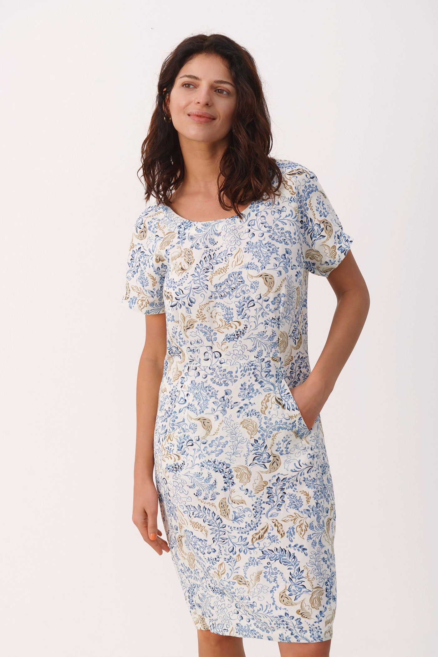 IndreasPW DR Blue Botanical Print - 30306067