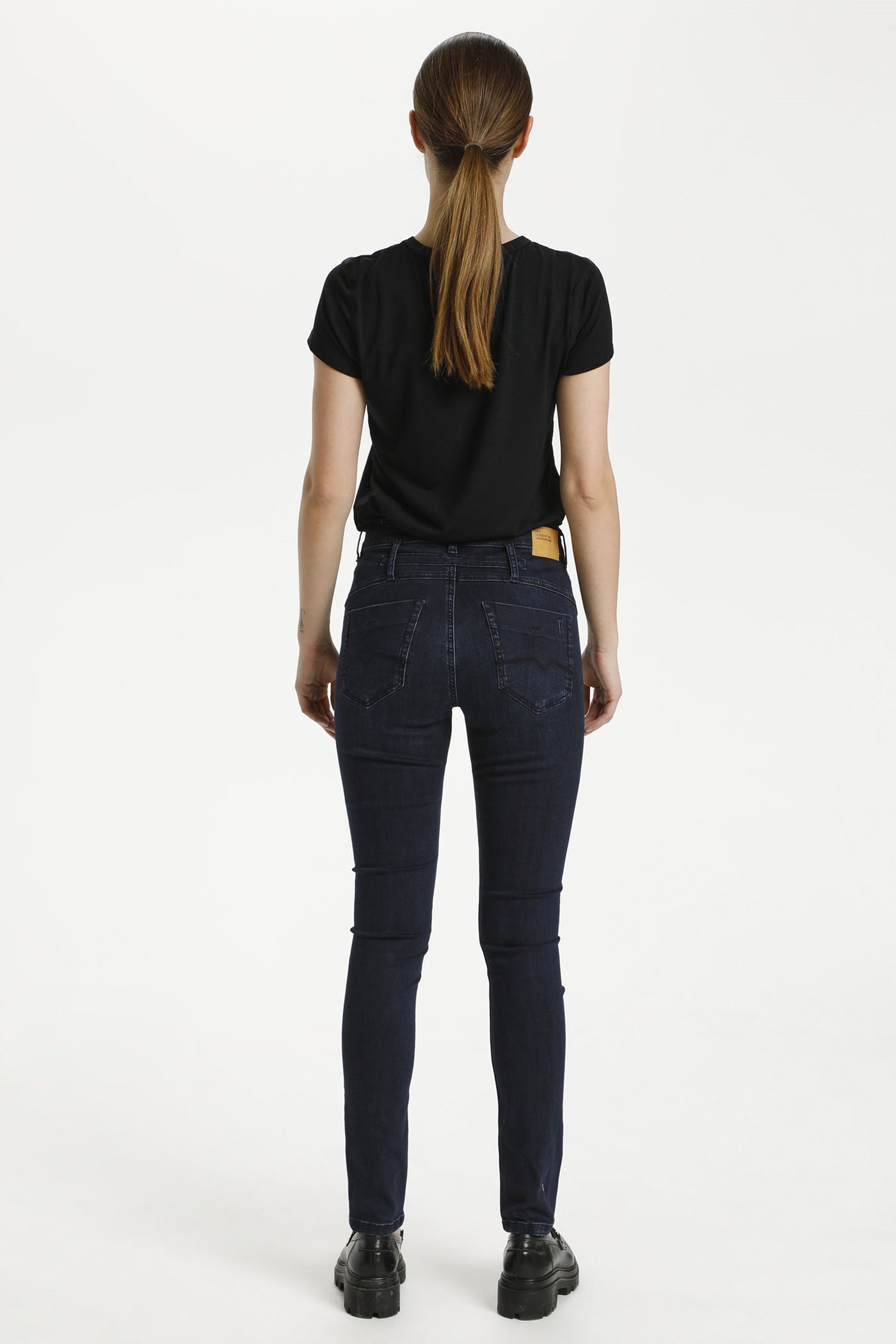 38 THE FIOLA 100 SLIM V Dark blue Wash - 10703569