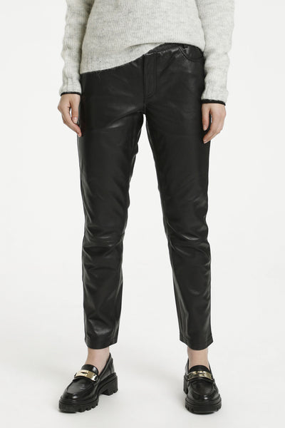 24 THE LEATHER PANT Black - 10703579 Thumbnail