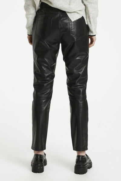 24 THE LEATHER PANT Black - 10703579 Thumbnail