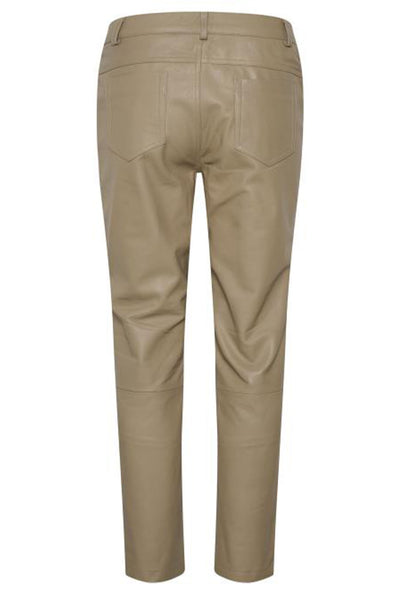 24 THE LEATHER PANT Dune - 10703579 Thumbnail