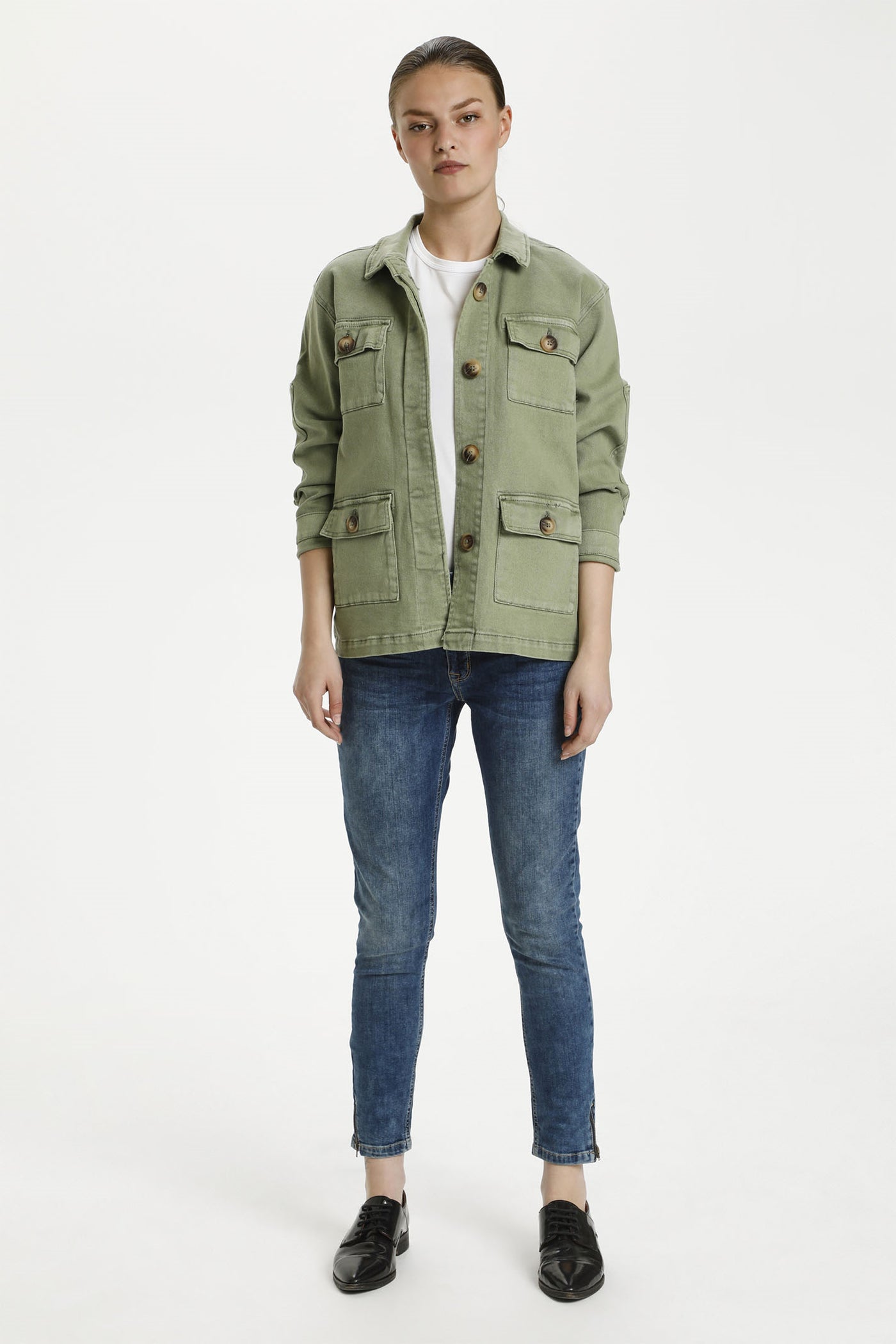 20 THE ARMY JACKET 108 Dusty Olive Wash - 10703601