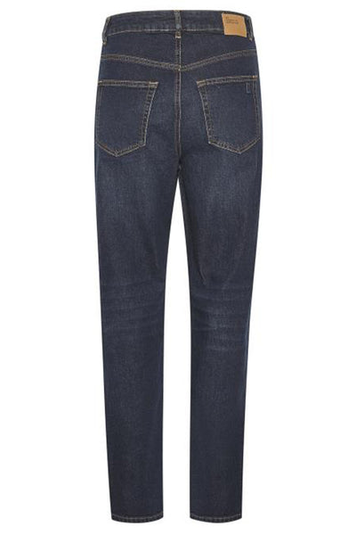 34 THE MOM 107 XHIGH STRAIGHT Dark Blue Retro Wash - 10703606 Thumbnail