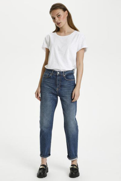 34 THE MOM 107 XHIGH STRAIGHT Medium Blue Retro Wash - 10703606 Thumbnail