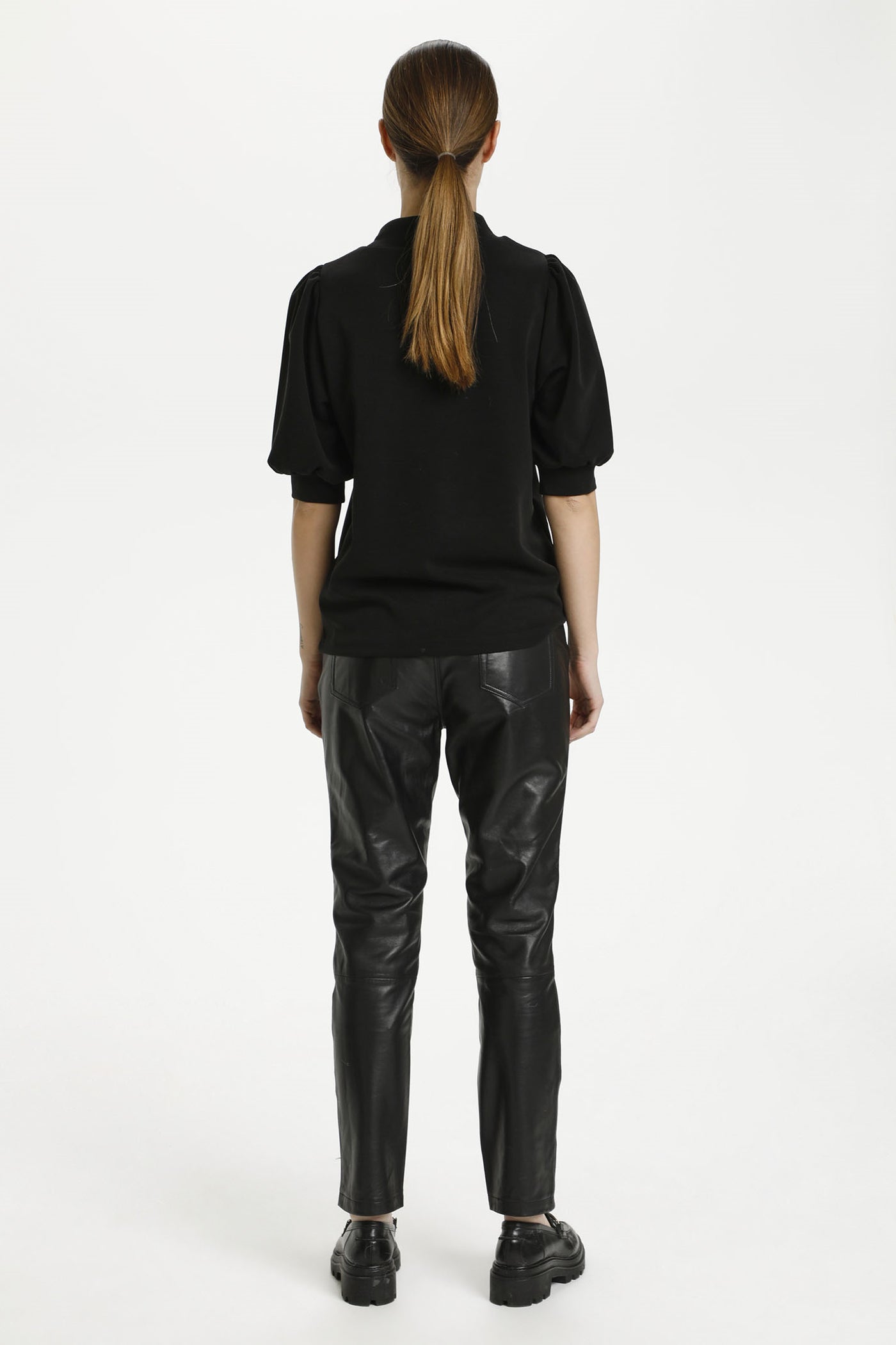 21 THE PUFF BLOUSE Black