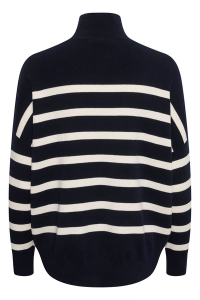 TenleyIW Turtleneck Pullover Blue / White - 30106490 Thumbnail