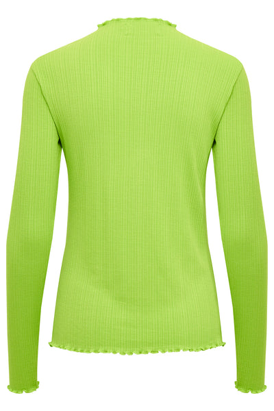 CandaceKB LS Tee Bright Lime Green - 10103316 Thumbnail