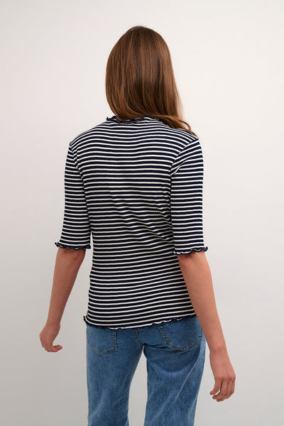 CandaceKB Stripe SS Night Sky/Egret Stripe - 10103631 Thumbnail