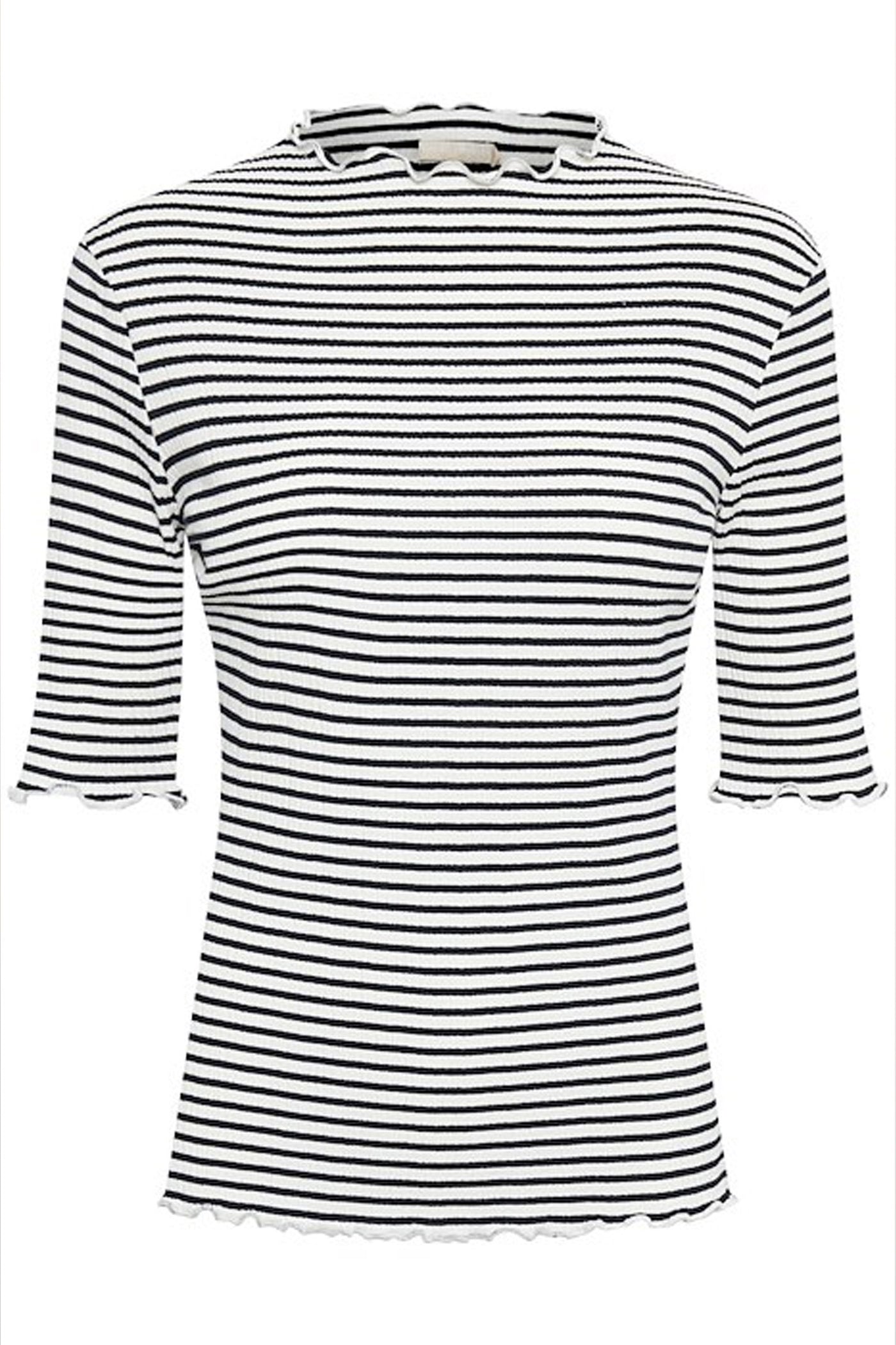 CandaceKB Stripe SS Egret/Night Sky Stripe - 10103631
