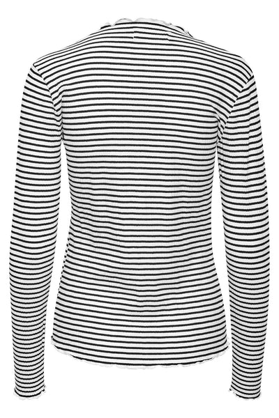 CandaceKB Stripe LS Egret/Meteorite Stripe - 10103632 Thumbnail