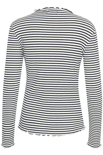 CandaceKB Stripe LS Egret/Night Sky Stripe - 10103632 Thumbnail