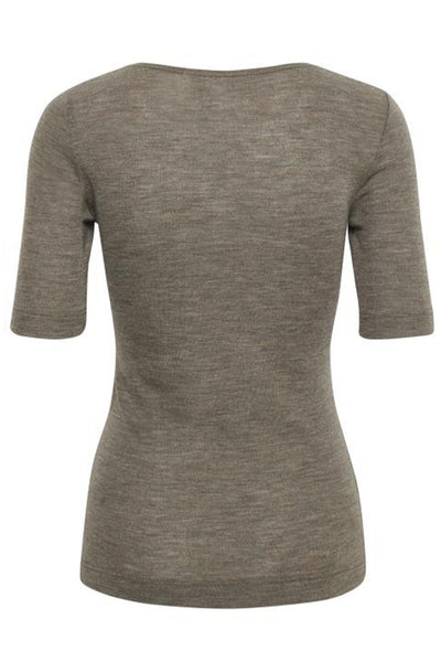 FangIW T-Shirt Brown Melange - 30106098 Thumbnail