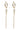 JULIE WHITE PEARL TILBEHØR GULD - JULIE WHITE PEARL