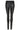 Stretch Jeans with zip pockets Black w. Silver acc. - 10642-new