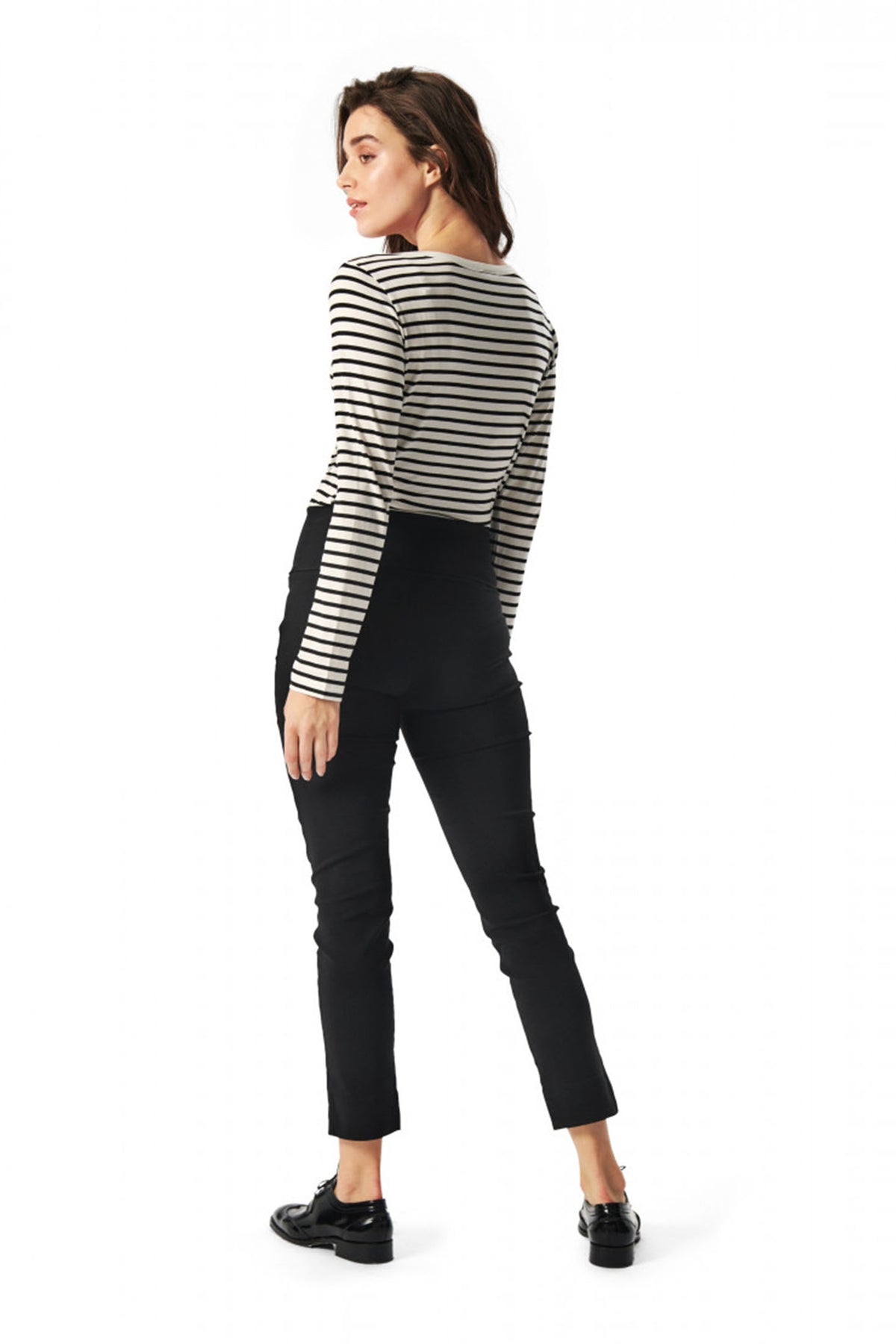 Magic stretch bukser med slids Black - 9-0291-0119