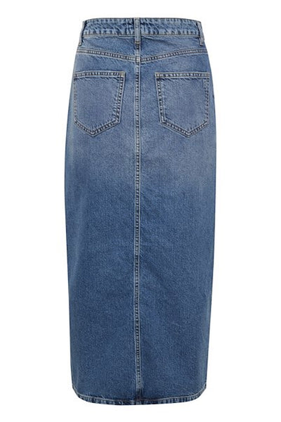 MWLouis Wrap 123 Skirt Medium Blue Retro Wash - 10703793 Thumbnail