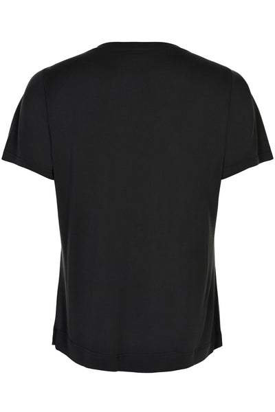 Nina t-shirt V-neck SORT - 14919 Thumbnail